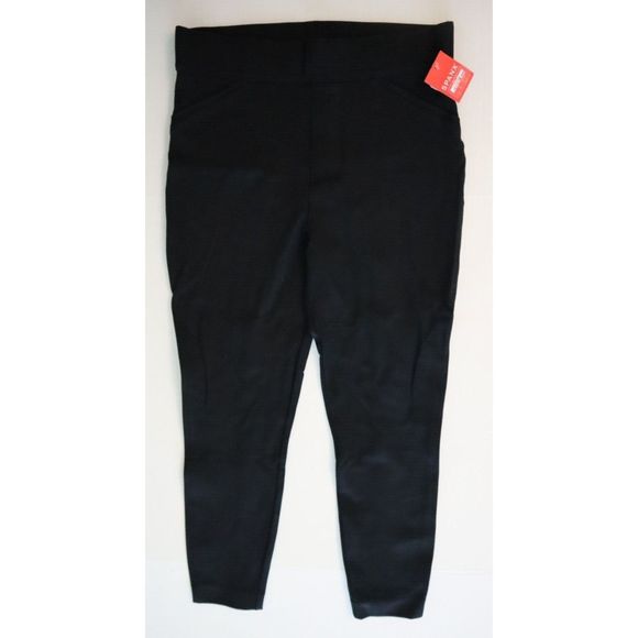 Spanx Women's Sz Large Classic Black The Perfect Back Seam Skinny Pants $148 - Picture 1 of 11